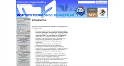 Desktop Screenshot of planeacion.itmazatlan.edu.mx